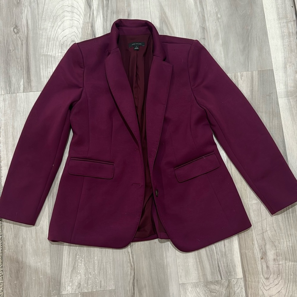 Ann Taylor Rich Purple Blazer